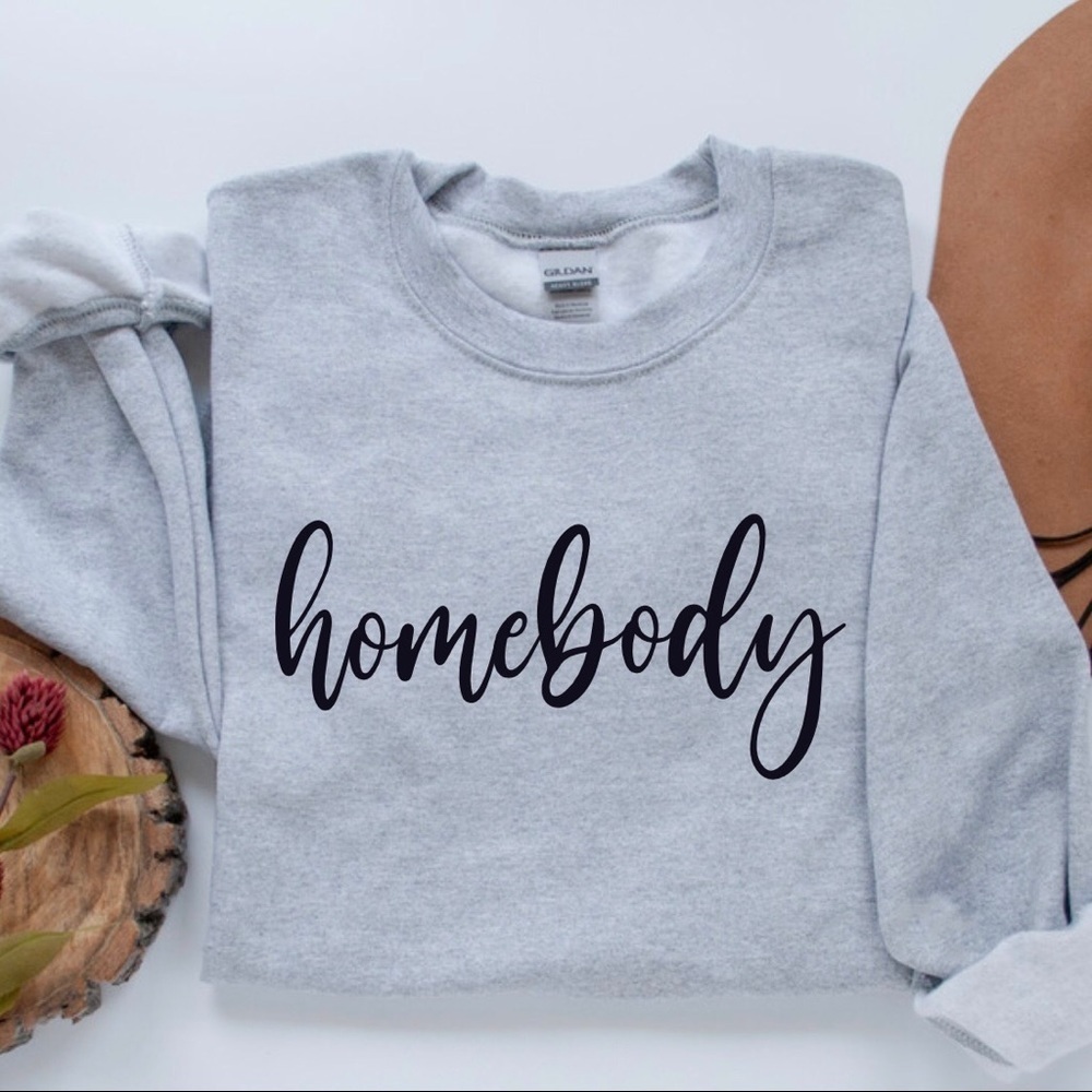 Homebody Crew Neck Long Sleeve Sweatshirt